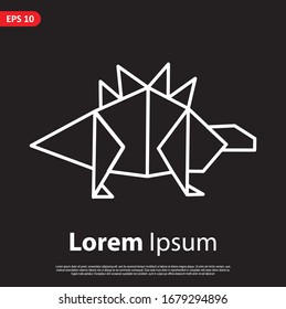 Geometric Animal logo. simple and modern icon, template design. Easy to edit and customize