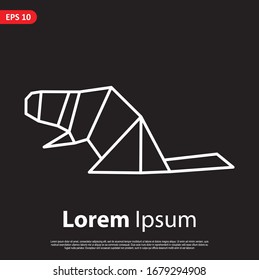 Geometric Animal logo. simple and modern icon, template design. Easy to edit and customize