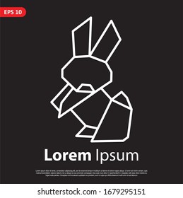 Geometric Animal logo. simple and modern icon, template design. Easy to edit and customize