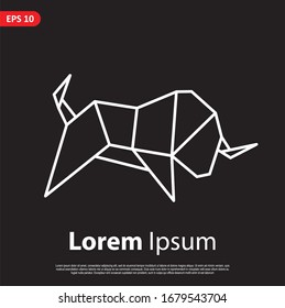 Geometric Animal logo. simple and modern icon, template design. Easy to edit and customize