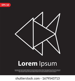 Geometric Animal logo. simple and modern icon, template design. Easy to edit and customize