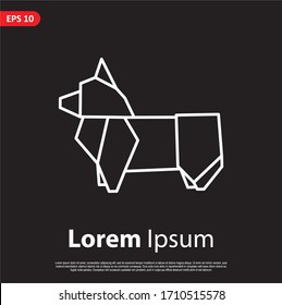 Geometric Animal logo. simple and modern icon, template design. Easy to edit and customize