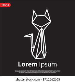 Geometric animal logo. simple and modern icon, template design. Easy to edit and customize