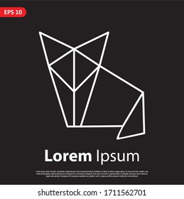 Geometric animal logo. simple and modern icon, template design. Easy to edit and customize