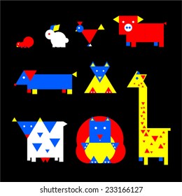 Geometric animals