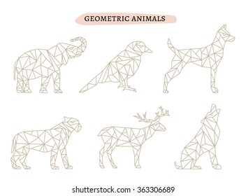 Geometric Animals Illustration