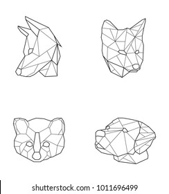 Geometric Animals Vector Stock Vector Royalty Free