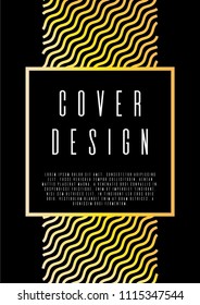 Geometric annual report design for your business. Vector cover design. Can be used for poster, brochure, magazine, card, book, flyer, banner, anniversary
 Trendy corporate style.
