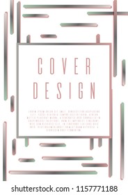 Geometric annual report design for your business. Set of sheets A4.  Can be used for poster, brochure, magazine, card, book, flyer, banner, anniversary. Trendy corporate style.

