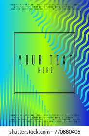 Geometric annual report design for your business. Set of sheets A4.  Can be used for poster, brochure, magazine, card, book, flyer, banner, anniversary
 Trendy corporate style.
