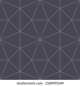 Geometric Arab Elegant Grid Outline Seamless Pattern Vector Abstract Background. Graceful Oriental Ornament Linear Lattice Structure Repetitive Grey Wallpaper. Line Art Graphical Endless Illustration