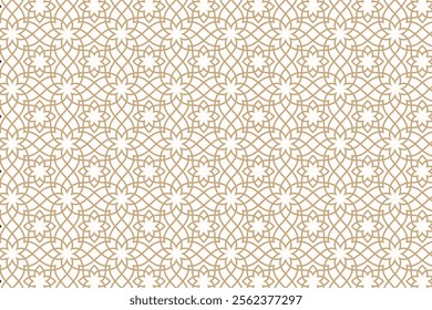 Geometric arabesque pattern for islamic art and ornament backgrounds, designed for Ramadan, arab culture, and traditional projects with seamless textures, vector elements, and elegant modern designs.