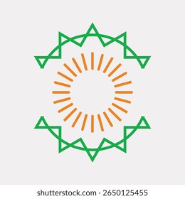 GEOMETRISCHE ARABISCHE ORNAMEN DESIGN IDEEN VEKTOR.