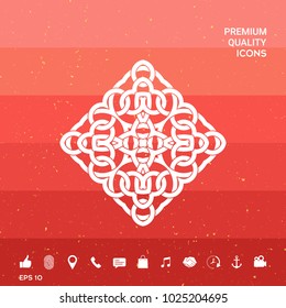 Geometric arabic pattern. Logo