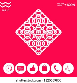 Geometric arabic pattern. Logo