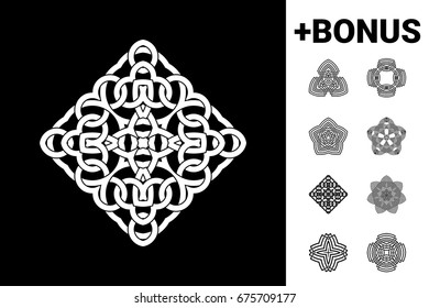 Geometric arabic pattern. Logo