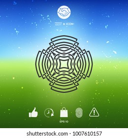 Geometric arabic pattern. Logo element for your design
