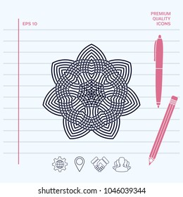 Geometric arabic pattern. Logo. Element for your design