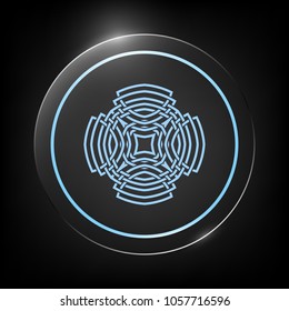 Geometric arabic pattern. Logo element for your design