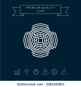 Geometric arabic pattern. Logo element for your design
