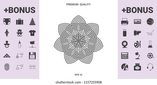Geometric arabic pattern. Logo. Element for your design