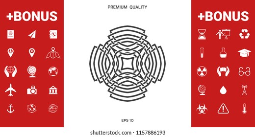 Geometric arabic pattern. Logo element for your design