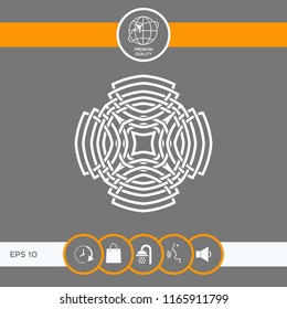 Geometric arabic pattern. Logo element for your design