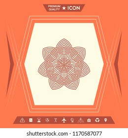 Geometric arabic pattern. Logo. Element for your design