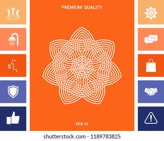 Geometric arabic pattern. Logo. Element for your design