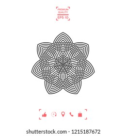 Geometric arabic pattern. Logo. Element for your design