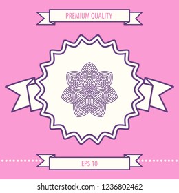 Geometric arabic pattern. Logo. Element for your design