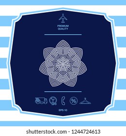 Geometric arabic pattern. Logo. Element for your design
