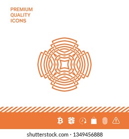 Geometric arabic pattern. Logo element for your design