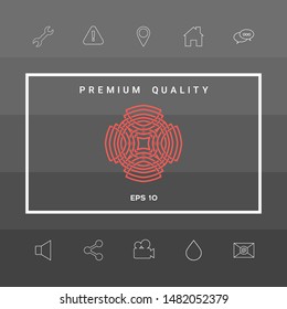 Geometric arabic pattern. Logo element for your design