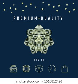 Geometric arabic pattern. Logo. Element for your design