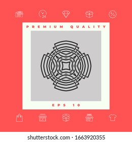 Geometric arabic pattern. Logo element for your design