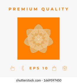 Geometric arabic pattern. Logo. Element for your design