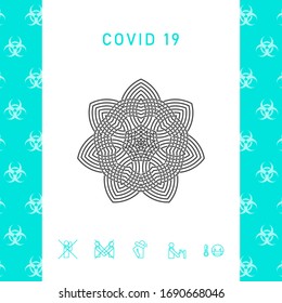 Geometric arabic pattern. Logo. Element for your design
