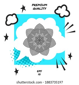 Geometric arabic pattern. Logo. Element for your design