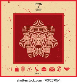 Geometric arabic pattern. Logo. Element for your design