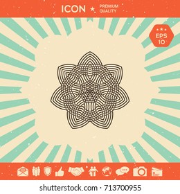Geometric arabic pattern. Logo. Element for your design