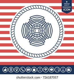 Geometric arabic pattern. Logo element for your design