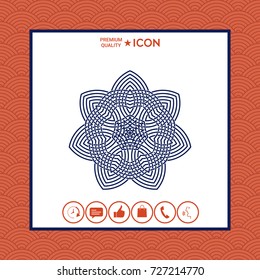 Geometric arabic pattern. Logo. Element for your design