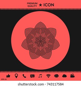 Geometric arabic pattern. Logo. Element for your design