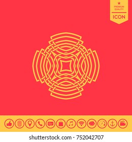 Geometric arabic pattern. Logo element for your design