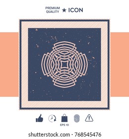 Geometric arabic pattern. Logo element for your design