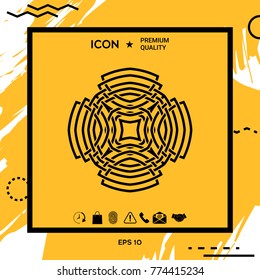 Geometric arabic pattern. Logo element for your design