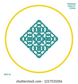 Geometric arabic pattern. Logo. Graphic elements for your design