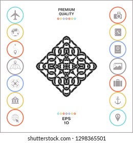 Geometric arabic pattern. Logo. Graphic elements for your design