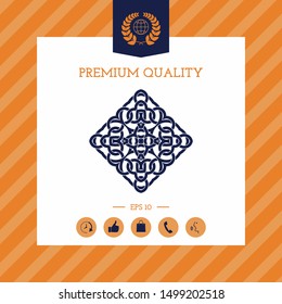 Geometric arabic pattern. Logo. Graphic elements for your design